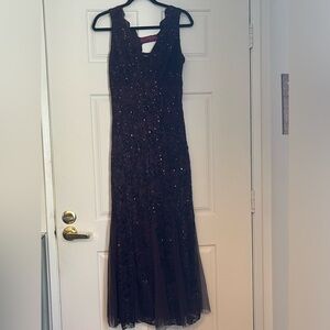 Candalite Womens Burgundy Dress Size Large S Cruise Prom Dress